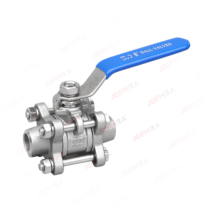 三片式對焊球閥